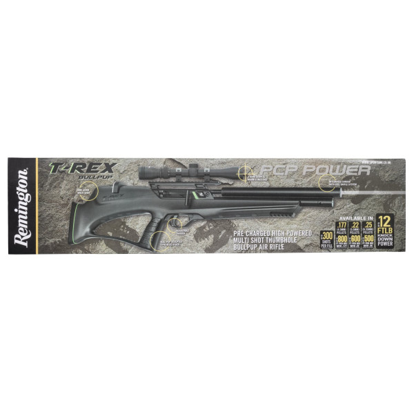 Carabine PCP Remington T-Rex Bullpup calibre 5,5 mm avec lunette 3-9x40